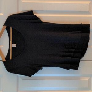 Like new White House Black market black asymmetric blouse size small